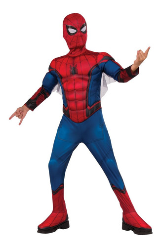 Disfraz De Spiderman Talla Medium 8-10 Para Niño,