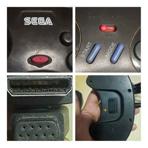 2 Controle De Video Game Sega,  Ler A Descrição!!!