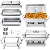 Thxsun 2-pack 9qt Chafing Dish Buffet Set, Stainless Stee