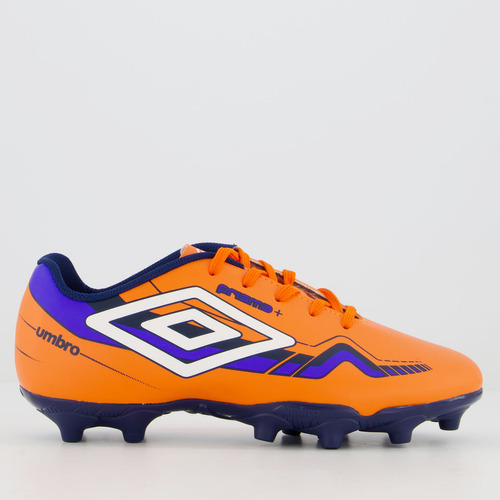 Chuteira Umbro Prisma+ Campo Juvenil Laranja