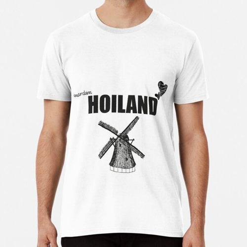 Remera Amsterdam Skyline, Holanda Camiseta Essential Algodon