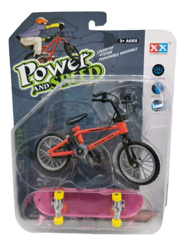 Bicicleta Patineta Dedo  De Juguete Mini Power And Speed