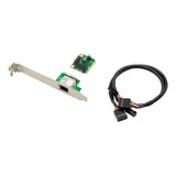 Adaptador De Red Mini Pcie Rj45 De 1 Puerto Para Pc De Escri