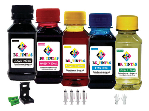 Kit Recarga Tinta Hp Compatível  Cartucho 664 662 667 122 60