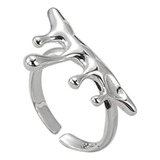 Anillo Ajustable Lagrima Para Mujeres Niñas Hombres Chapado