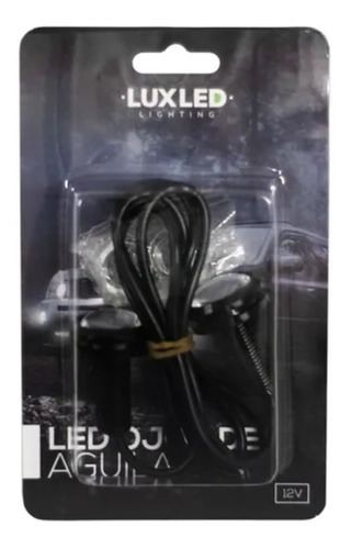 Kit Led Ojo De Aguila Con Lupa 12v Led Cob Blanco 9w El Par