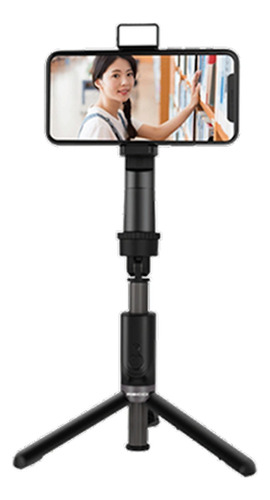 Baston Smart Selfie Tripode Control Led Face Tracking Recci Color Negro