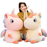 Peluche De Unicornio Sentado 60cm Kawaii