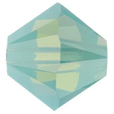 100 Cristal Swarovski Rombo 4mm Pacific Opal Verde Claro