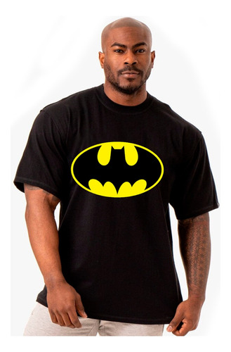 Polera Manga Corta Hombre Batman Tradicional Xxl