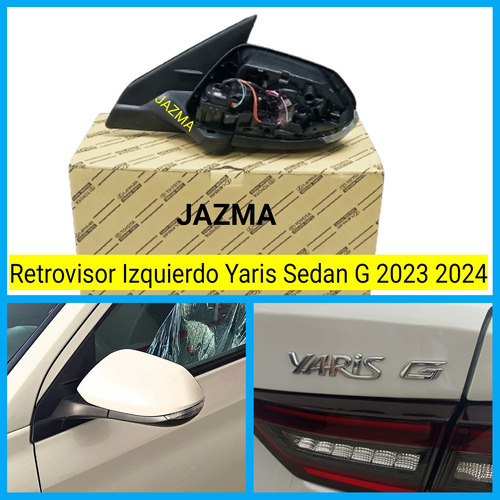 Retrovisor Izquierdo Yaris Sedan G 2023 Original  Foto 3