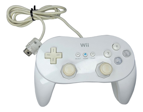 Control Mando Classic Pro Nintendo Wii Blanco Original 