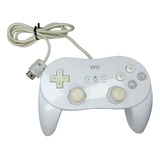 Control Mando Classic Pro Nintendo Wii Blanco Original 