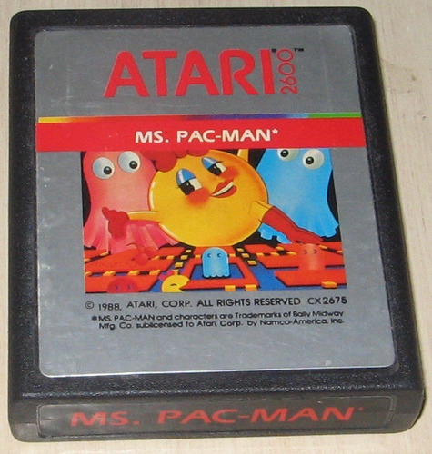 Cartucho Atari 2600 Ms. Pacman Original 1988