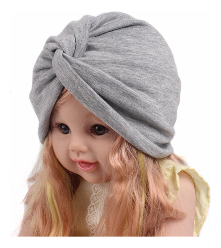 Qhome Moda Algodón Suave Niños Turbante Sombrero De Quimio Q