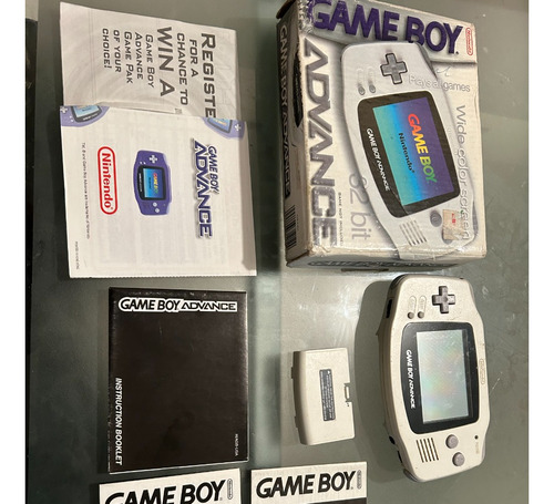 Gameboy Advance Con Caja Y Manuales, Incluye Tapa Original