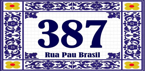 Azulejo Numero Residência