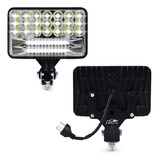 Faros 45 Led 4x6 Rectangular Alta Baja Unidad Chica Par