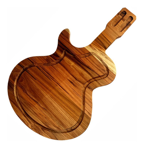 Tábua Corte Churrasco Formato Guitarra Frios Madeira Nobre 