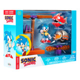 Jakks Pacific Sega Sonic The Hedgehog 6cm Set Diorama Flying
