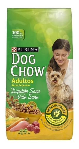 Alimento Dog Chow Vida Sana Digestión Sana Para Perro Adulto De Raza  Pequeña Sabor Mix En Bolsa De 25kg