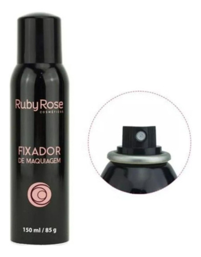 Fixador De Maquiagem Ruby Rose Spray Aerosol 150ml