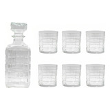 Set De Whisky Con Decantador + 6 Vasos 300ml