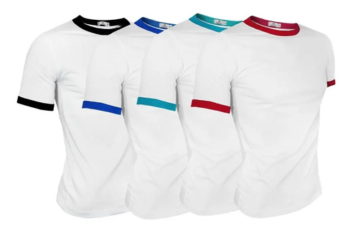 Paquete 4 Playeras Hombre Estilo Ringer A014
