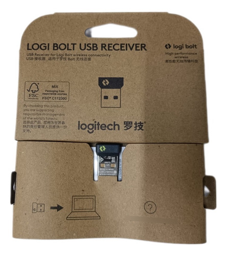 Receptor Usb Reseiver P/ Teclado Mouse Logitech Log Bolt 