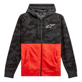 Campera Alpinestars - Camo Block Hoodie Charcoal