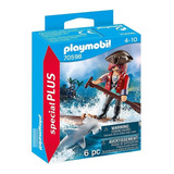 Playmobil Special Plus Pirata Con Balsa Y Tiburón 70598