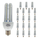 Kit 20 Lâmpada Led Compacta 23w Bivolt Luz Branca Fria 6500k