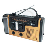 Rádio De Emergência Hand Crank Solar Am/fm/sw/bt Radio Porta