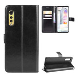 Qiongni Funda Para LG Velvet Case Cover, Funda De Cuero Con