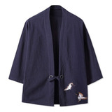 Kimono Para Hombres Bordado Japonés Yukata 2024