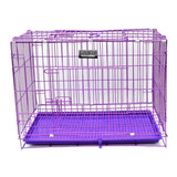 Jaula Metálica Plegable Para Perro 76x48x56cm 10228