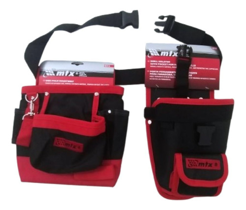 Kit Cinto Ferramentas + Bolsa Coldre Porta Furadeira Mtx