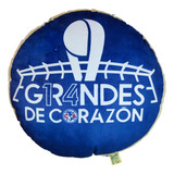 Cojin Club America Escudo Grandes De Corazon Azul
