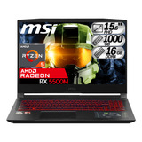 Portátil Msi Bravo Ryzen 5 5600h Rx5500m Ram 16gb M.2 1000gb