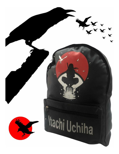 Naruto Akatsuki Mochila Urbana Diseño Pu Edicion Limitada !!