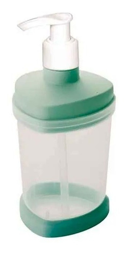 Soporte Para Jabón Líquido De Plástico Verde De 250 Ml