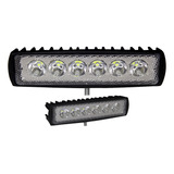 Faro Auxiliar Rectangular 6 Leds 12-24v Plastico Ds