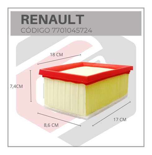 Filtro Aire Motor Megane Kangoo Clio Symbol Renault Foto 6