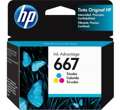 Cartucho Original Hp 667 Color 3ym78al Advantage 2375 2775