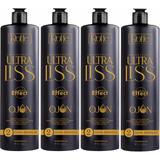 4 Roffe Super Progressiva Para Cabelo Afro Ultra Liss 1l