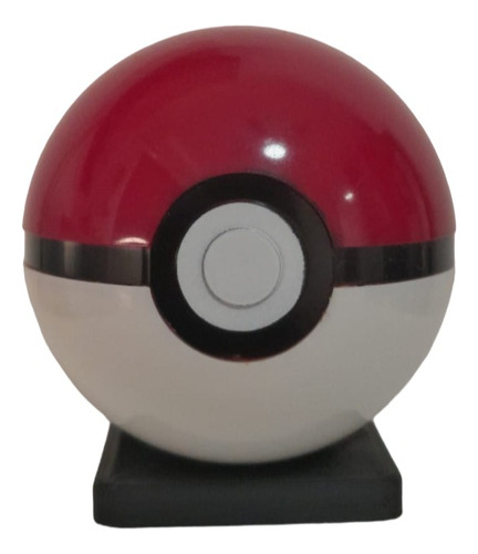 Pokeball Roja 7cm + 1 Figura Al Azar De Pokémon Y Una Base  