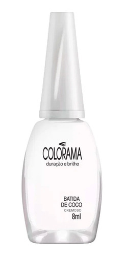 Esmalte Cremoso Colorama Branco Francesinha Batida De Coco