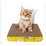 Rascador Gato Carton Corrugado En Forma De Cuadrado + Catnip