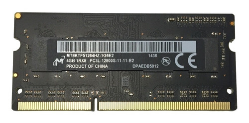 Memória P/ Mac 4gb Pc3l-12800s 11-11-b2 Mt8ktf51264hz-1g6e2
