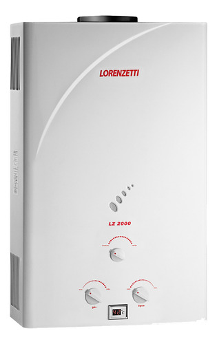 Aquecedor Gas Lorenzetti 19.0 Lt Glp Lz 2000 Cor Branco 110v/220v